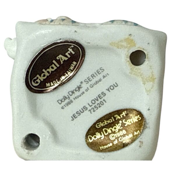 House Global Art Dolly Dingle Figurine Jesus Loves You 725201 Collectible - Picture 8 of 12